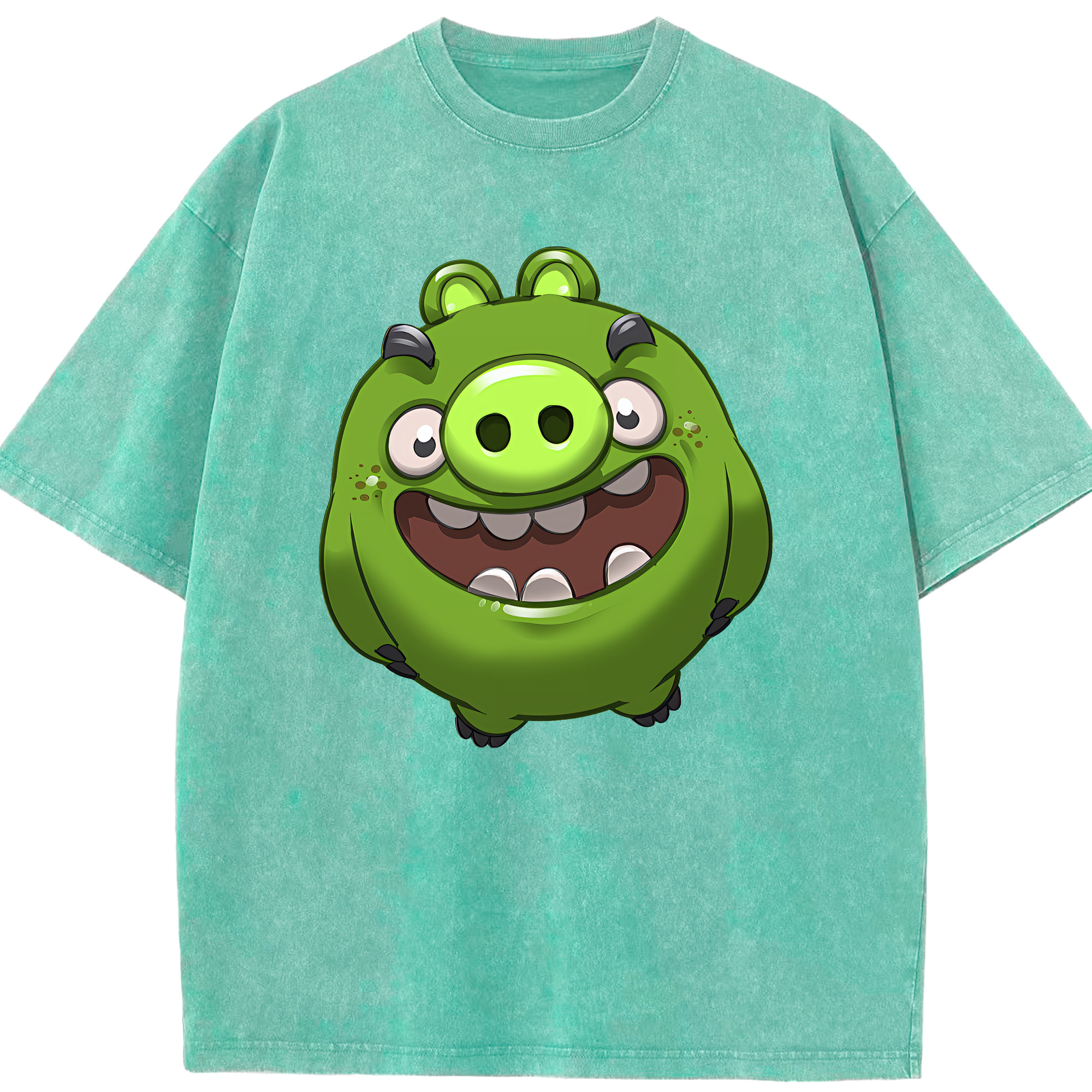 （画像用） Angry Birds アングリーバード 綿100% ヴィンテージ風 半袖Tシャツ（フロントプリント）